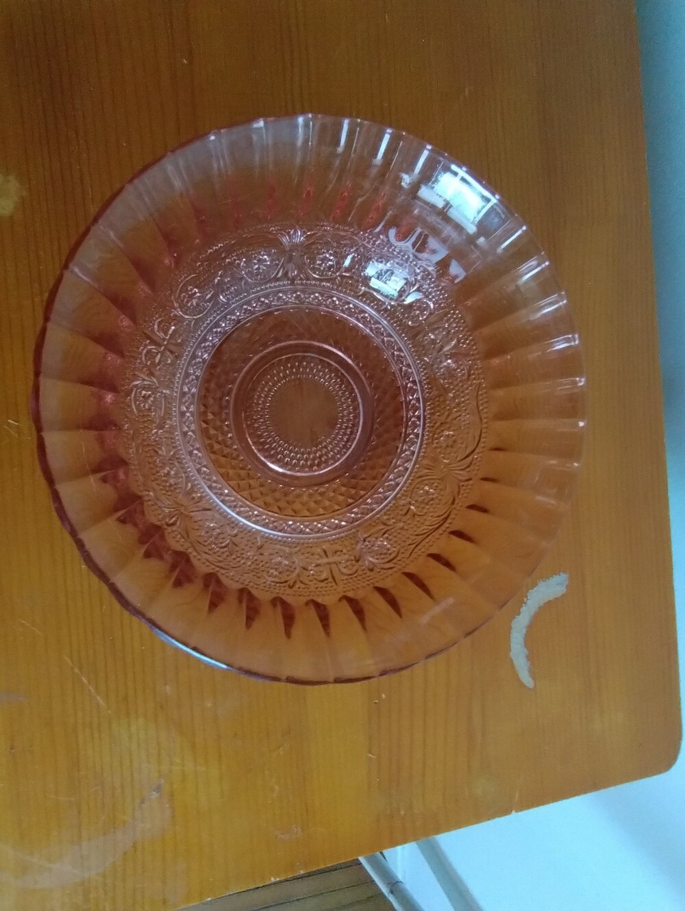 VTG Kig Glass Bowl Pink